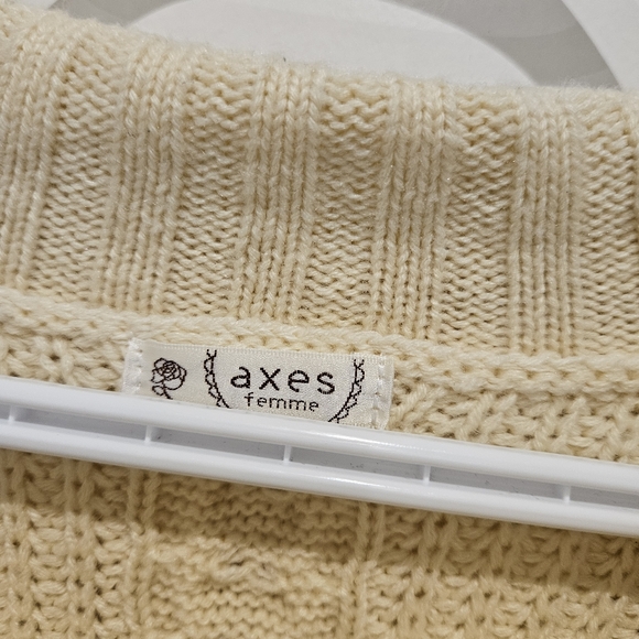 ๐ซ SOLD ๐ซ Axes Femme Lace-up Knit Sweater - Picture 6 of 7